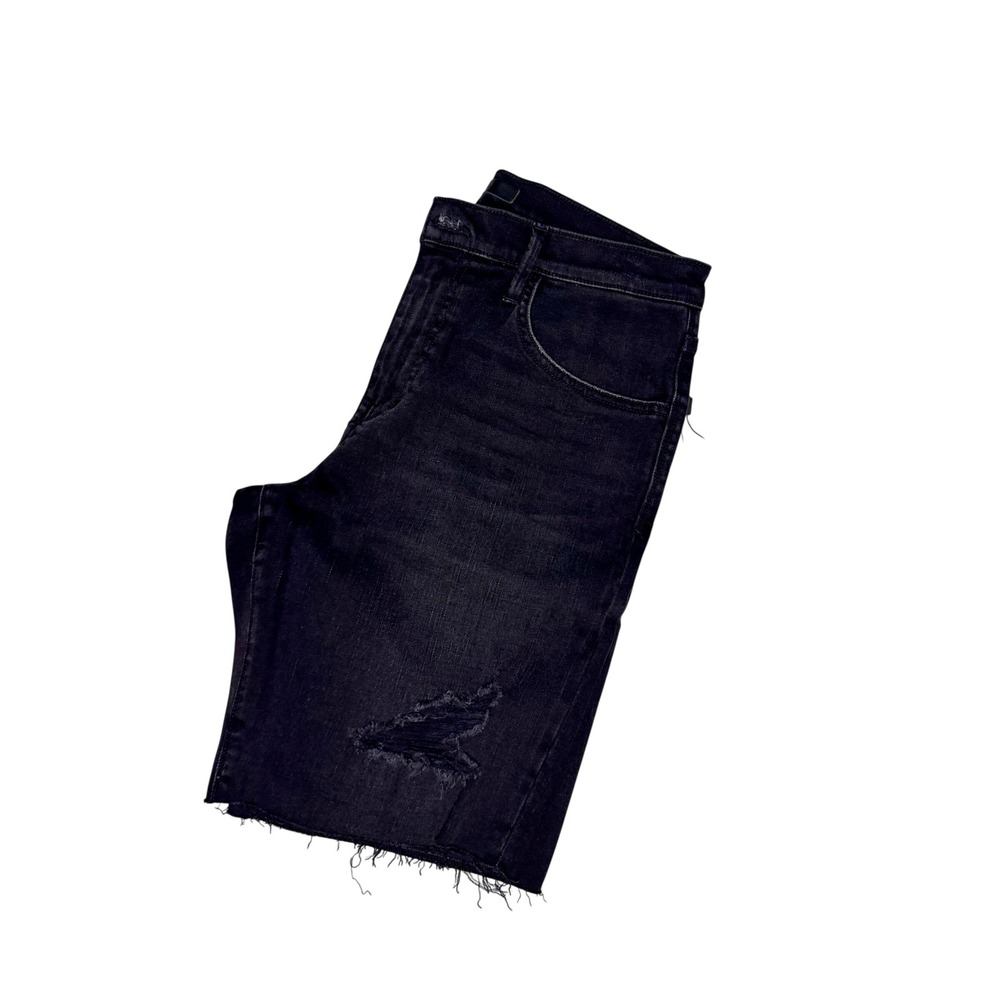 Joes Jeans Kinetic Distressed Denim Shorts Black Raw Mens 31 NWT